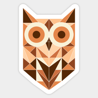 Geometric Owl Sticker